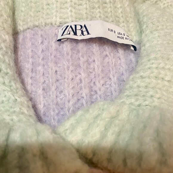 Zara Combination Bib Collar Knit Cardigan - Picture 9 of 10